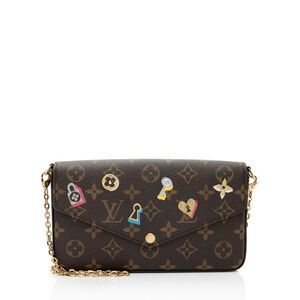 Louis Vuitton Limited Edition Monogram Canvas Love Lock Felicie Pochette
